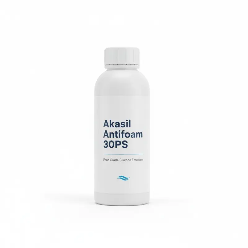 Akasol Antifoam 30PS bottle, food-grade silicone emulsion.