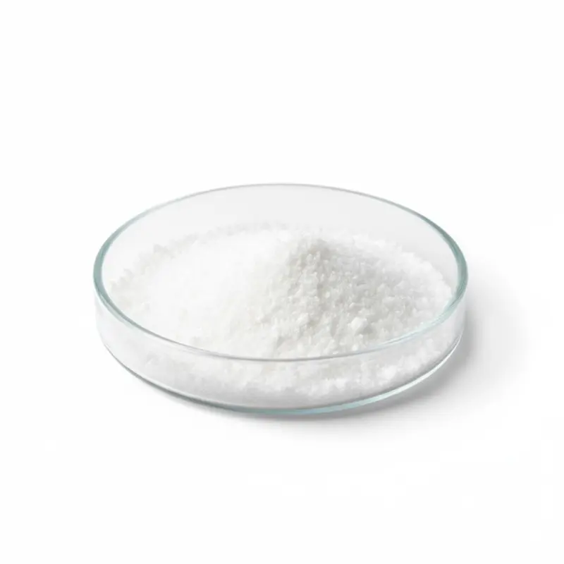 White powder in glass dish