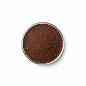 Top view of cocoa powder in bowl