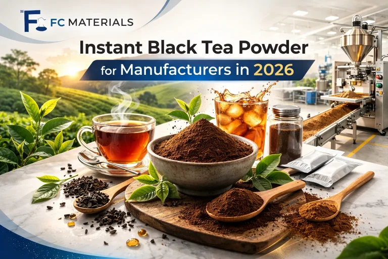 Instant black tea powder manufacturing process
