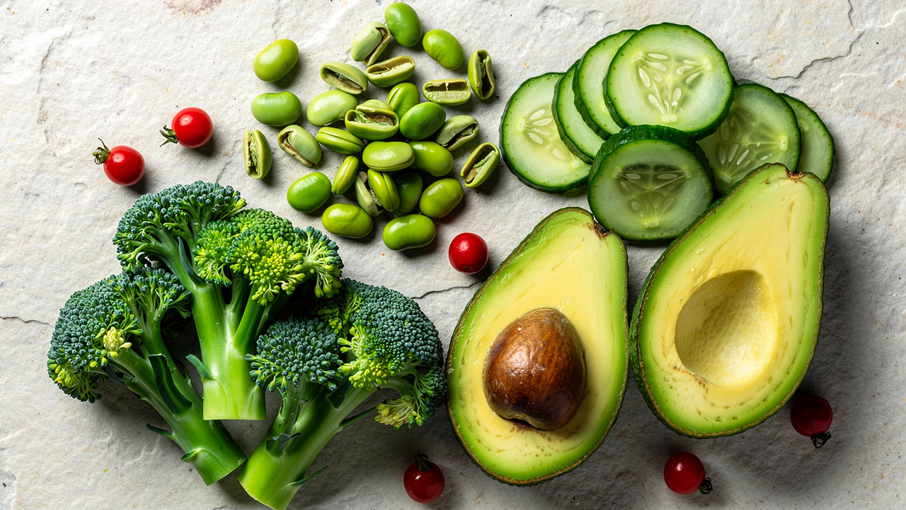 Natural food sources containing NMN including broccoli avocado and edamame