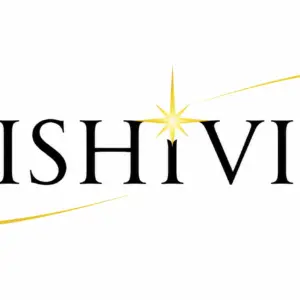 Reishivive logo with gold swoosh and star