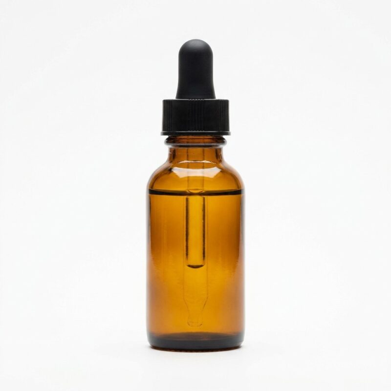 argan-oil Amber argan oil in a glass bottle