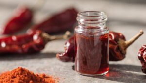 Concentrated oleoresin extract with dried chili peppers and paprika